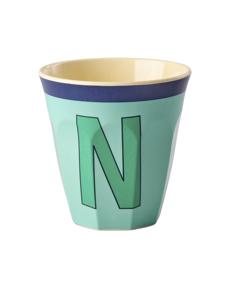 Mellem Alfabetkop - Mint Grøn - N Vintage