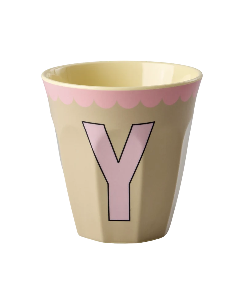 Mellem Alfabetkop - Beige - Y Vintage