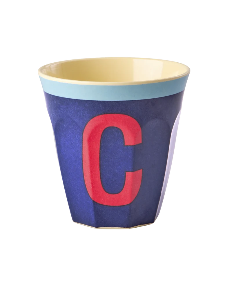 Mellem Alfabetkop - kongeblå - C Vintage