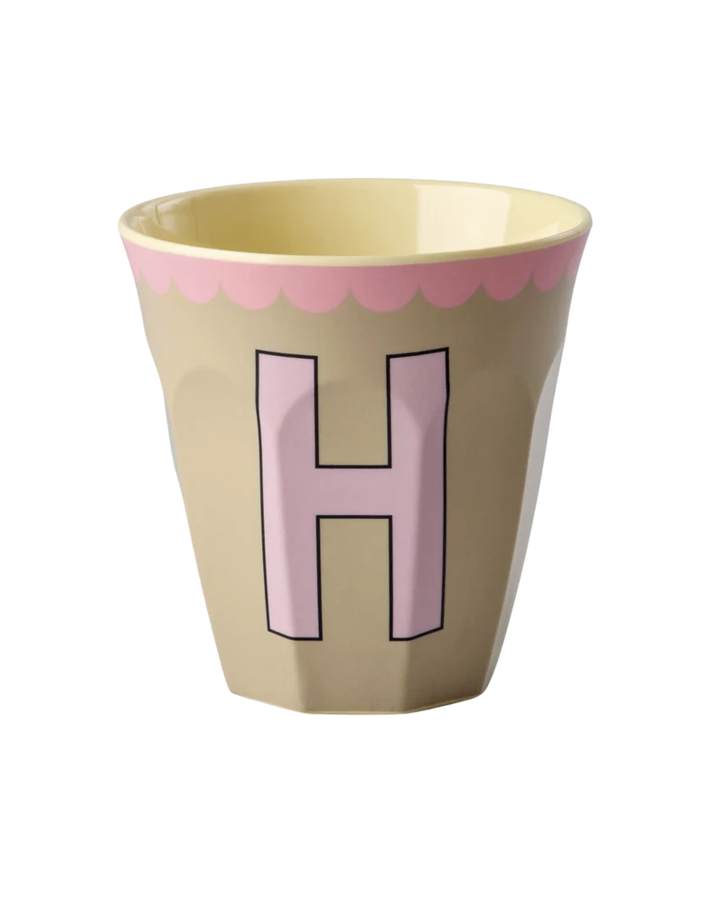 Mellem Alfabetkop - Beige - H Vintage