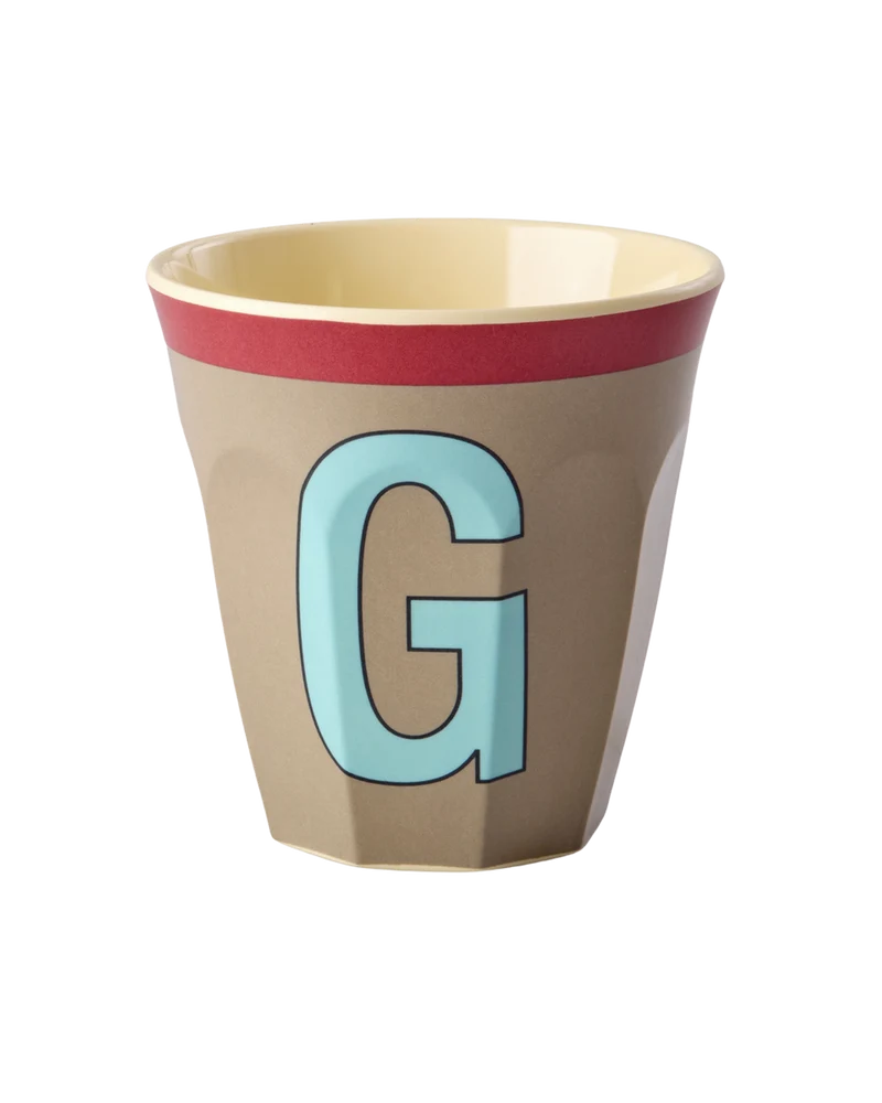 Mellem Alfabetkop - Mørk beige - G Vintage