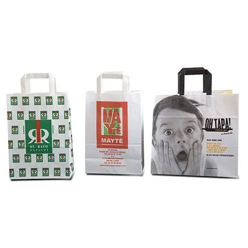 Sac kraft poignées plates