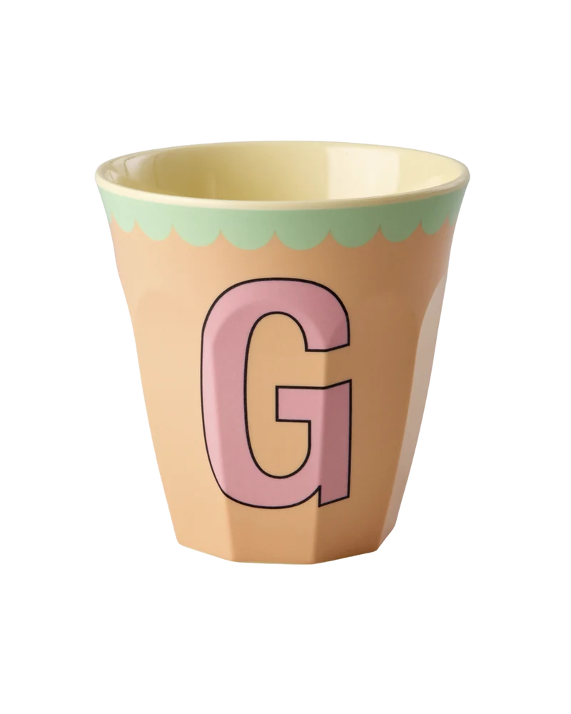 Mellem Alfabetkop - Fersken - G Vintage
