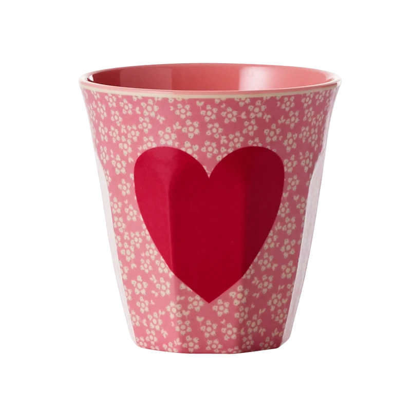 Mellem Kop - Pink - Heart Print