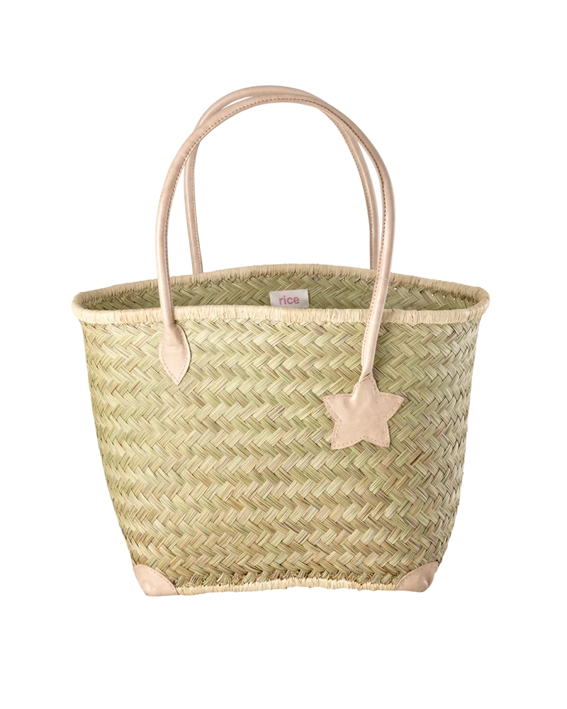 Stor Raffia Taske - Natur
