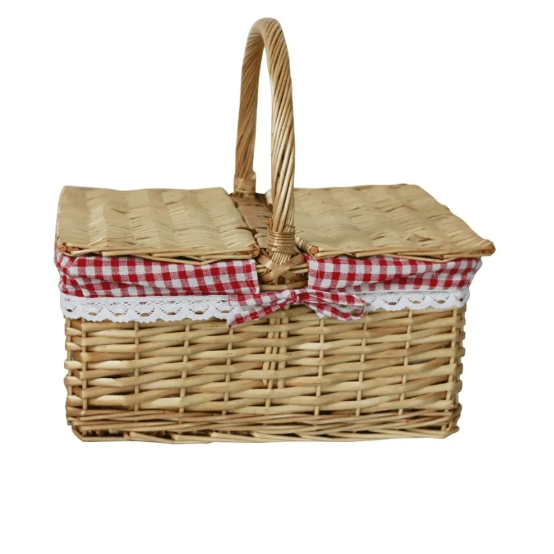 Panier osier rectangulaire
