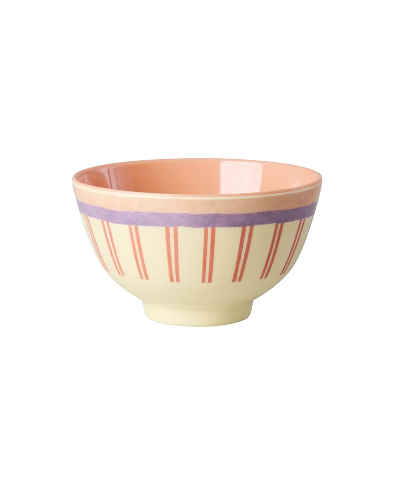Lille Skål - Creme - Stripey Love Print