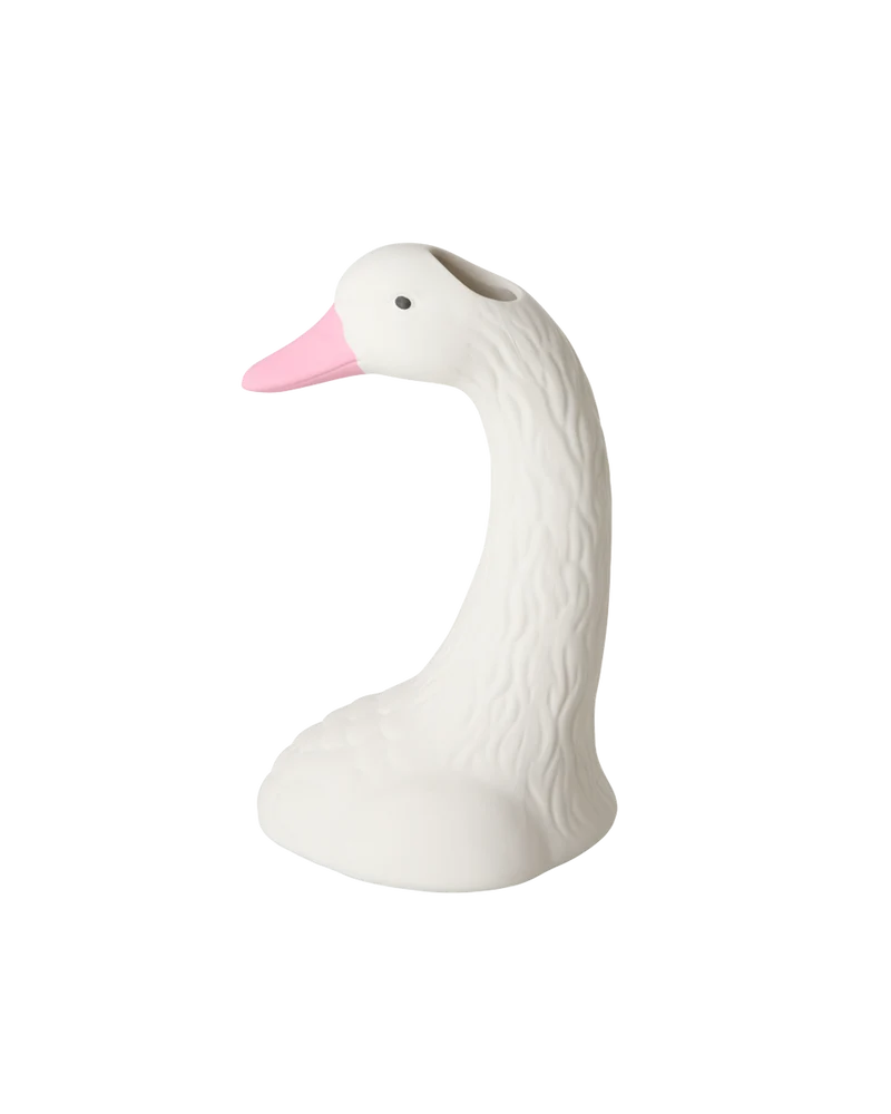 Svane Keramik Vase - Hvid