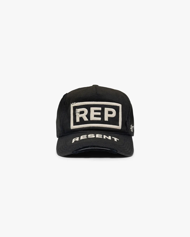 Represent X 47 Resent Cap - Washed Black