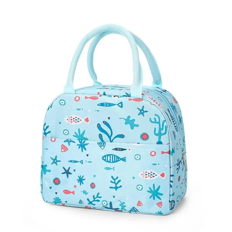 Sac isotherme repas Bleu ciel