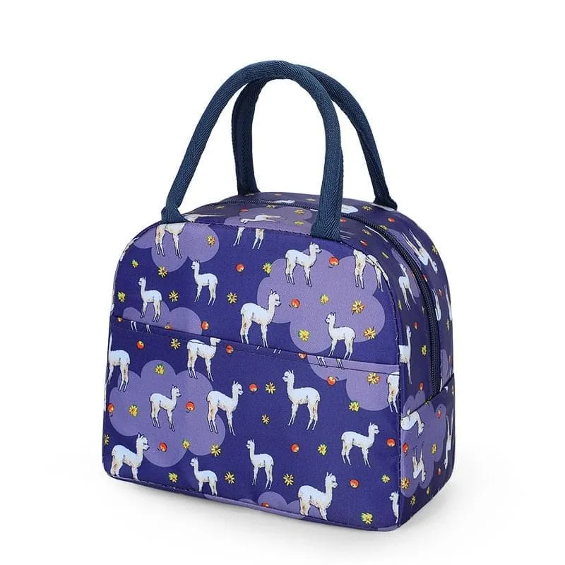 Sac isotherme repas Bleu Lama