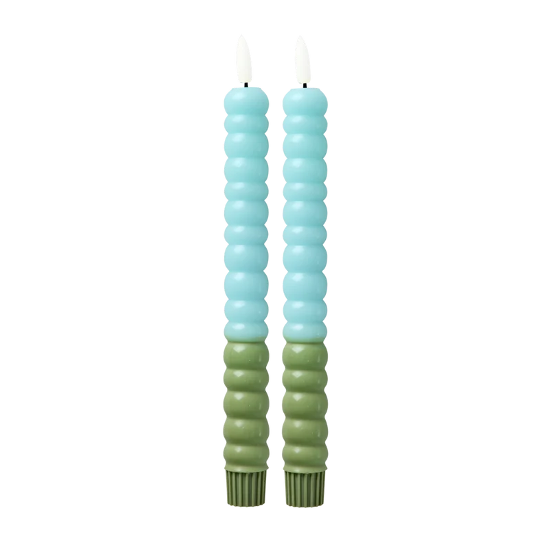 LED Stearinlys - Mint - 2-pak