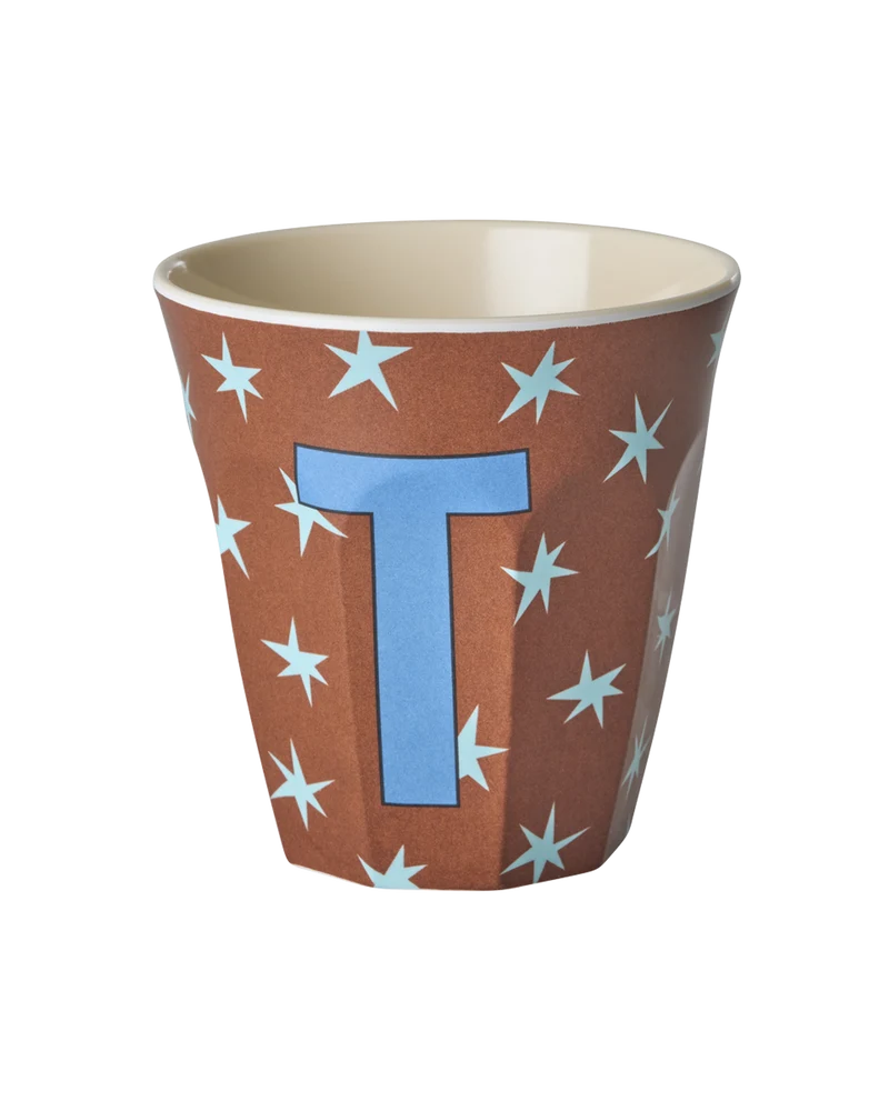 Mellem Alfabetkop - Brun - T - Stars