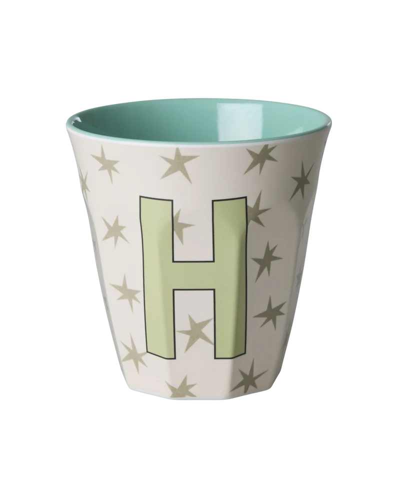 Mellem Alfabetkop - Creme - H - Stars