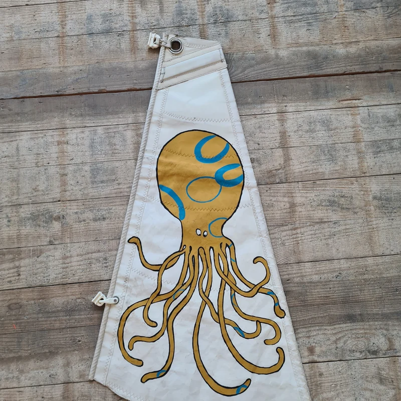 Octopus, Peinture sur voile par Cécile Colombo