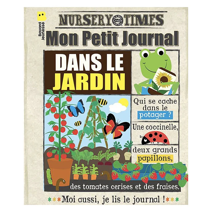 Livre bébé en tissu - Le jardin