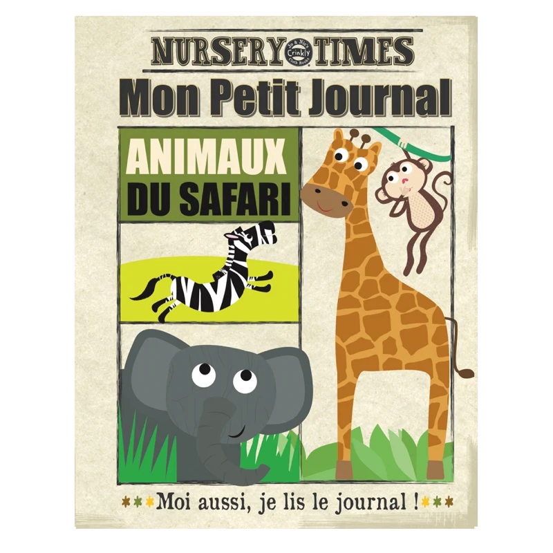 Livre bébé en tissu - Animaux du safari