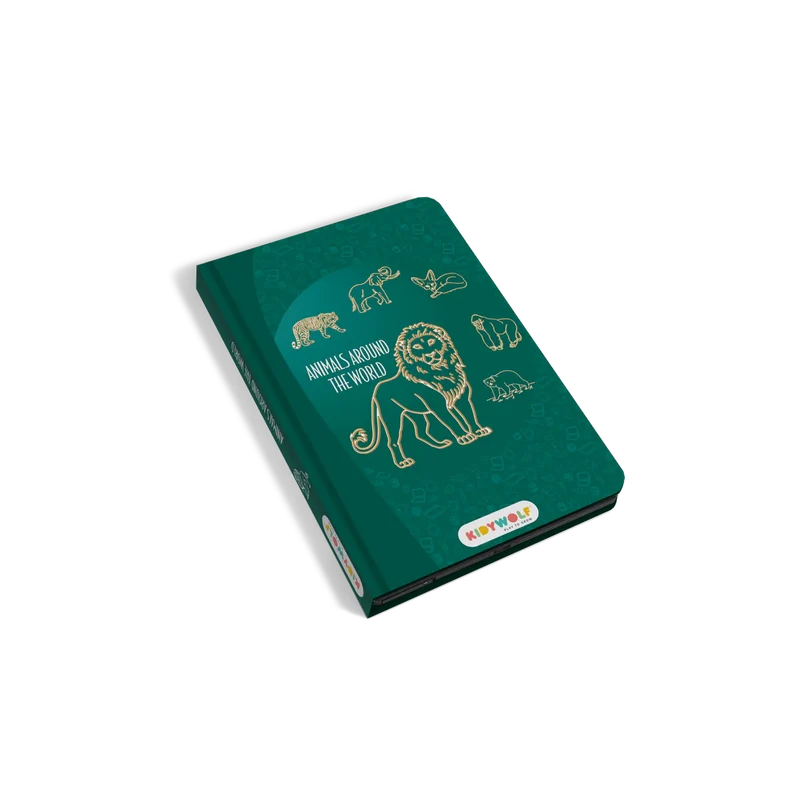 Kidydraw-Mini Tablette à Dessin - Animaux Autour du monde