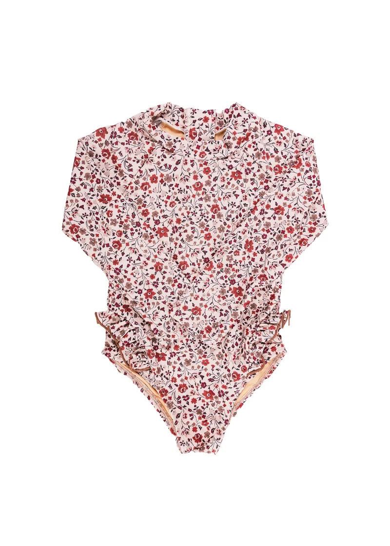 Maillot de Bain manches longues Ariella - Jardin Magique