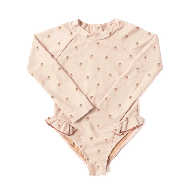 Maillot de Bain manches longues Ariella - Fraises