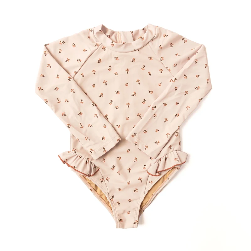 Maillot de Bain manches longues Ariella - Fleurs