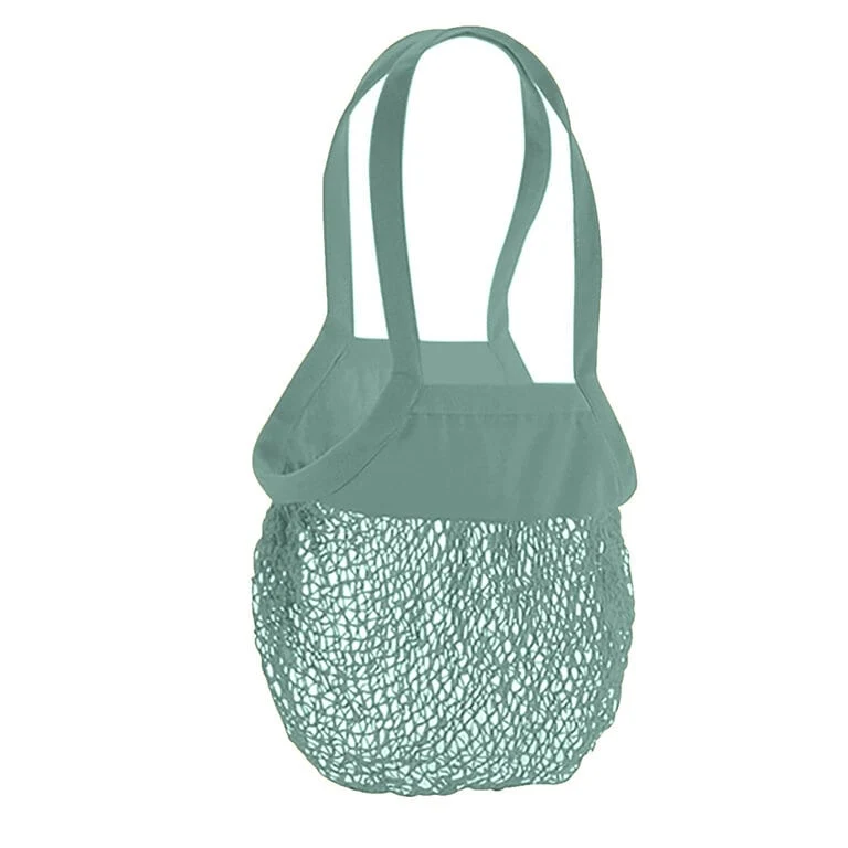 Sac filet vert amande Fête des mères personnalisé