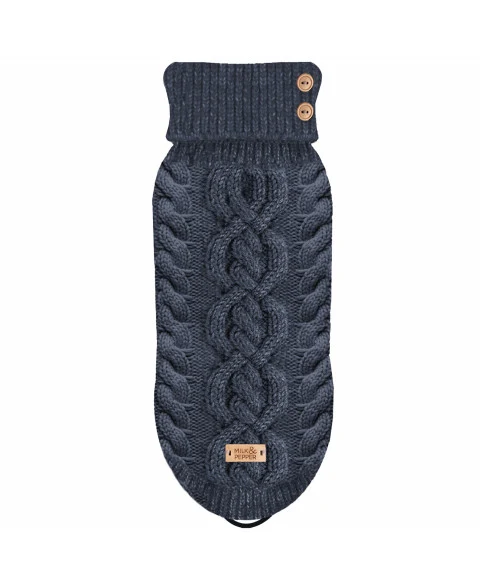 Pull Donovan torsade Marine pour chiens - Milk&Pepper