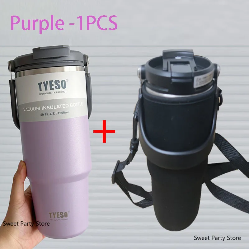 Gourde Isotherme Paille Inox avec Poignée 600ml