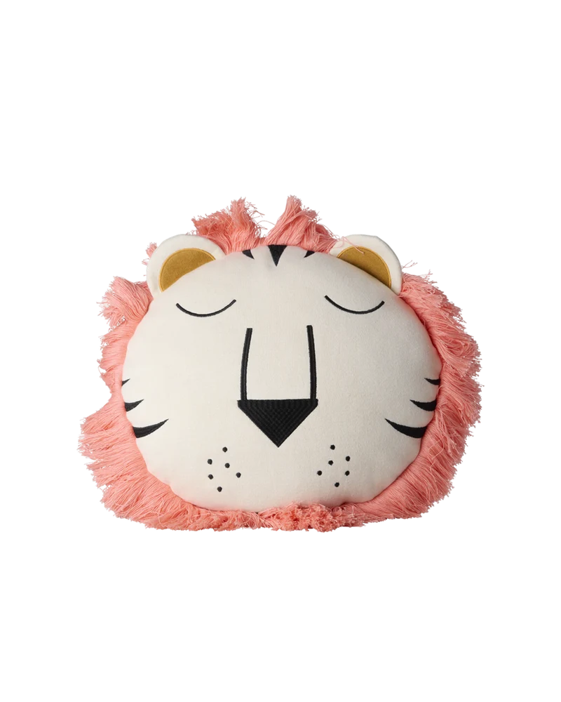 Rund Bomuld Pude - Pink