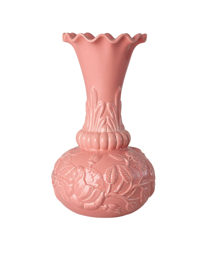 Stor Keramik Vase - Koral