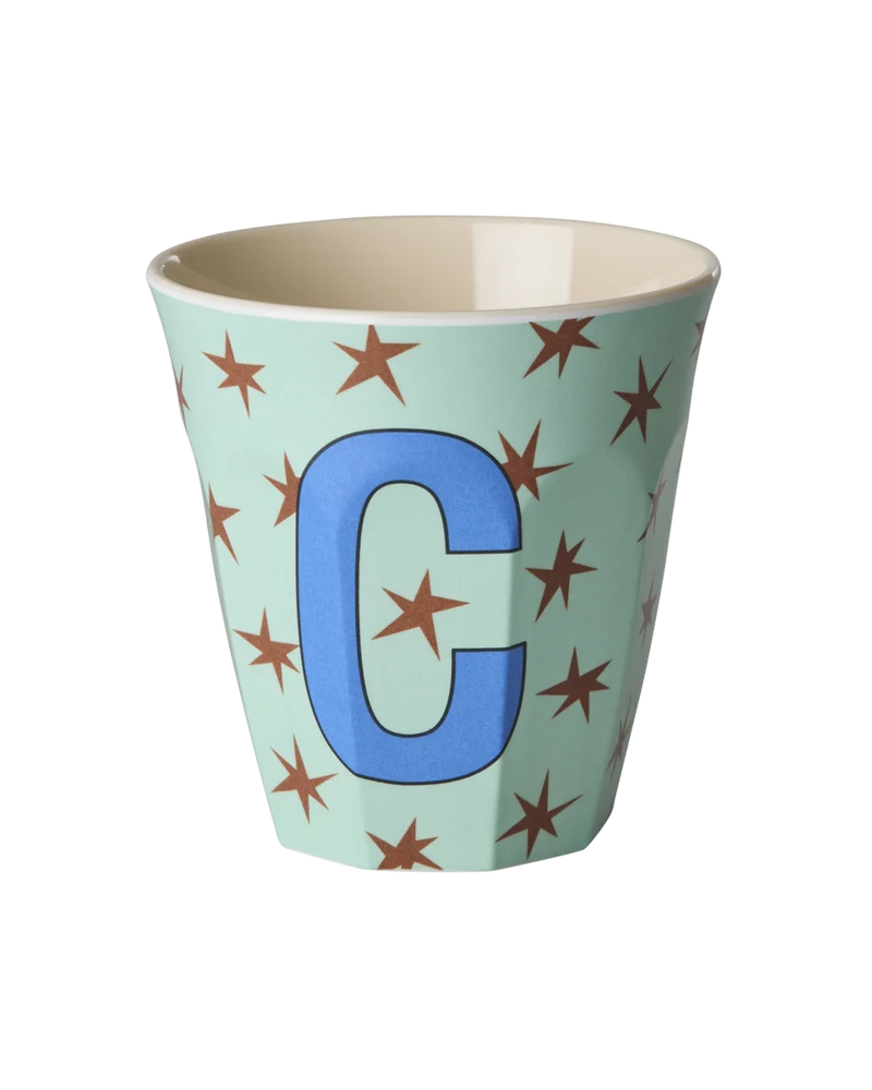 Mellem Alfabetkop - Mint - C - Stars