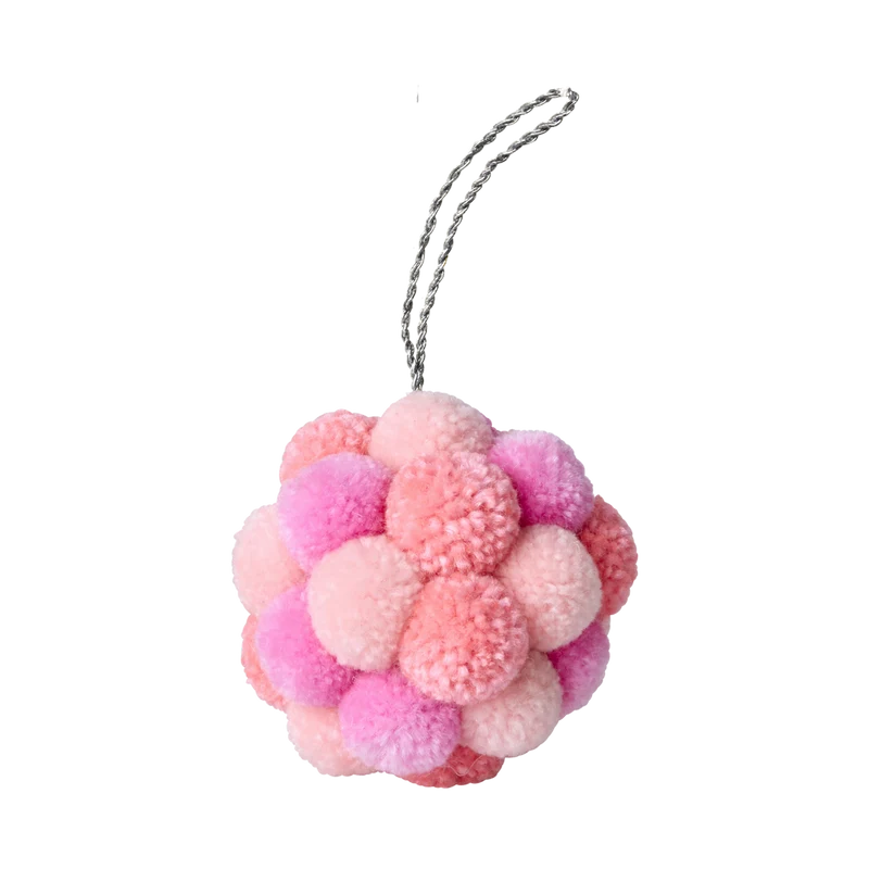 Uld Julepynt - Pink
