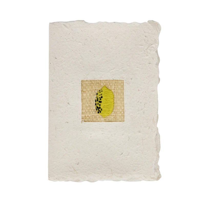 A5 Papir Kort med Kuvert - Gul - Lemon