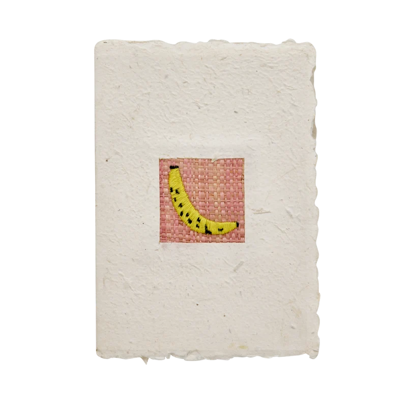 A5 Papir Kort med Kuvert - Gul - Banana