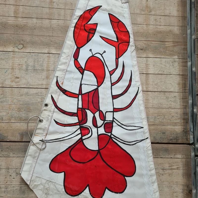 Homard, Peinture sur voile par Cécile Colombo