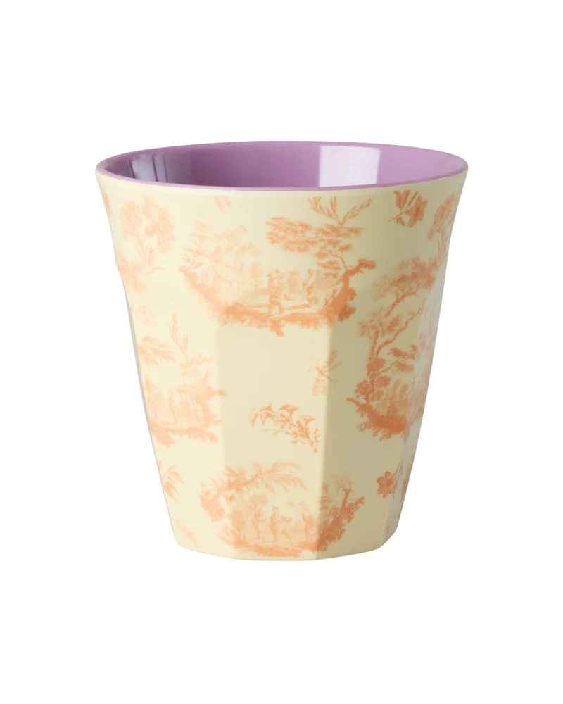 Mellem Kop - Creme - Toile de rice Print