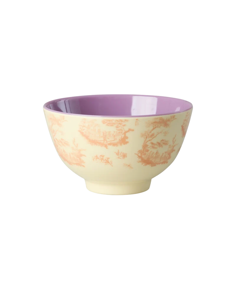 Lille Skål - Creme - Toile de rice Print