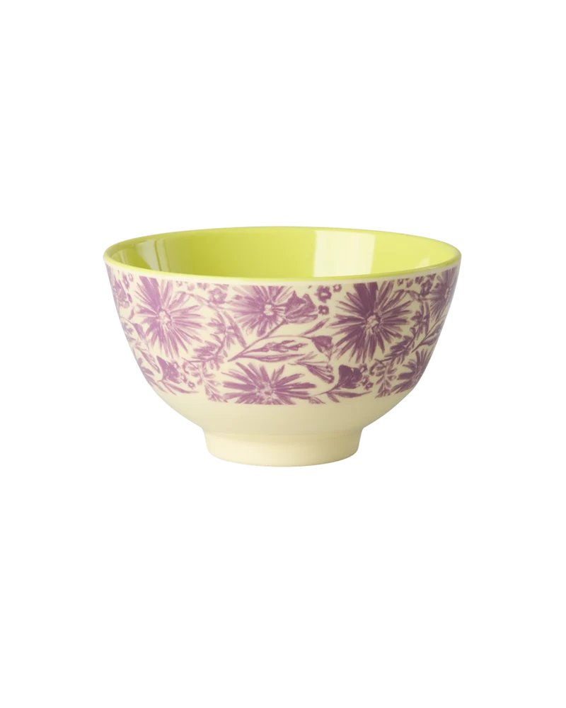 Lille Skål - Lilla - Flower Press Print