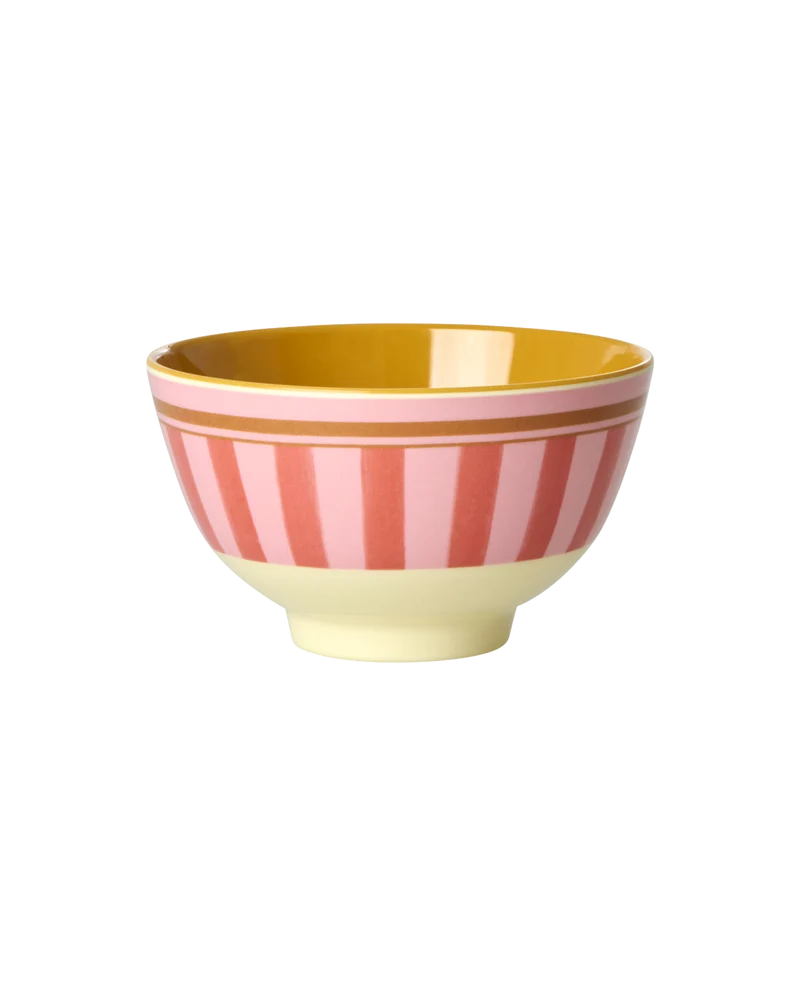 Lille Skål - Pink - Organic Stripes Print