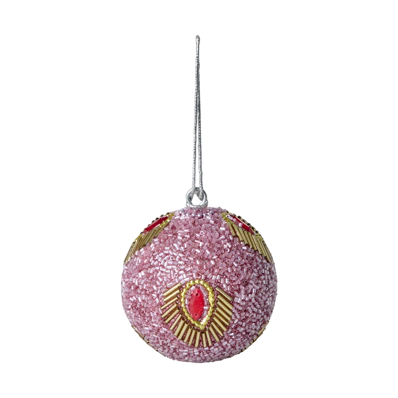 Perle Julepynt - Pink