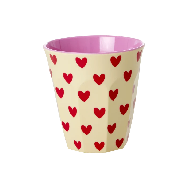 Mellem Kop - Creme - Darling Hearts Print