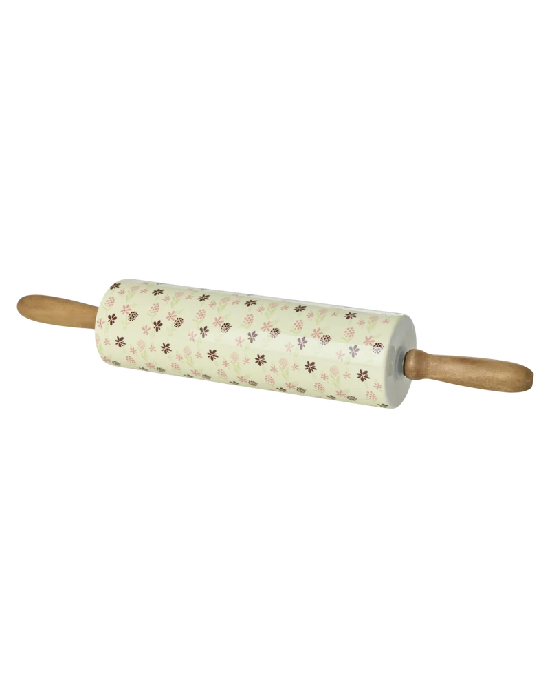 Keramik Kagerulle - Creme - Hacienda Flower Print