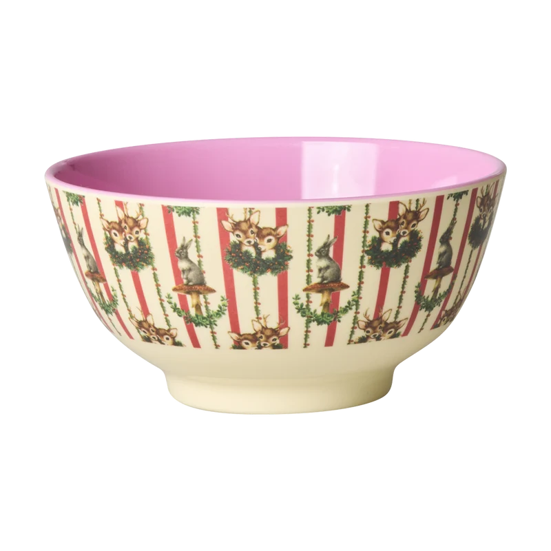 Mellem Skål - Creme - Sweet Forest Print