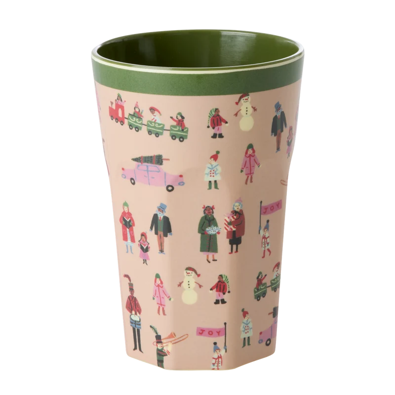 Høj kop - Støvet Pink - Diamond Christmas Tree Print