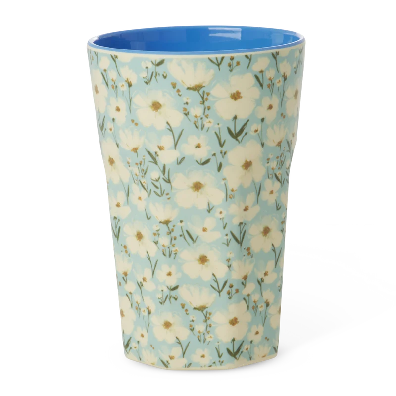 Høj kop - Mint - Summer Bloom Print