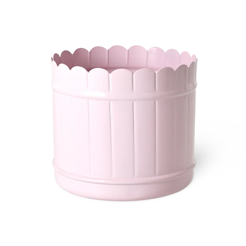 Metal Urtepotte - Lyserød