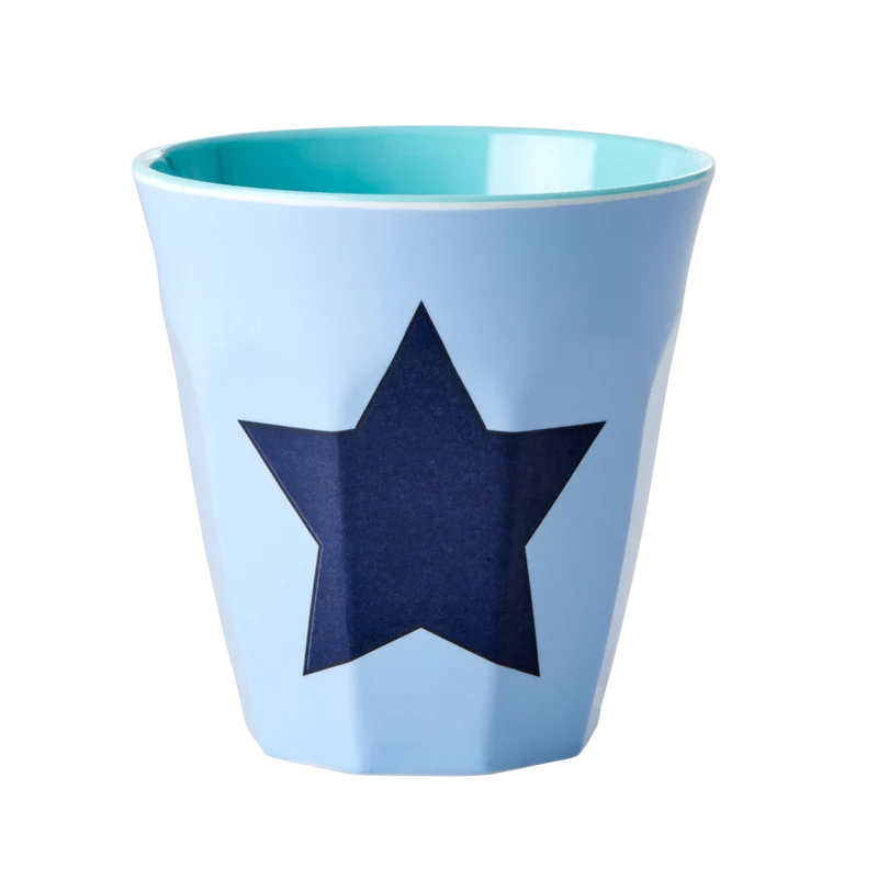 Mellem Alfabetkop - Lys Blå - Star Print