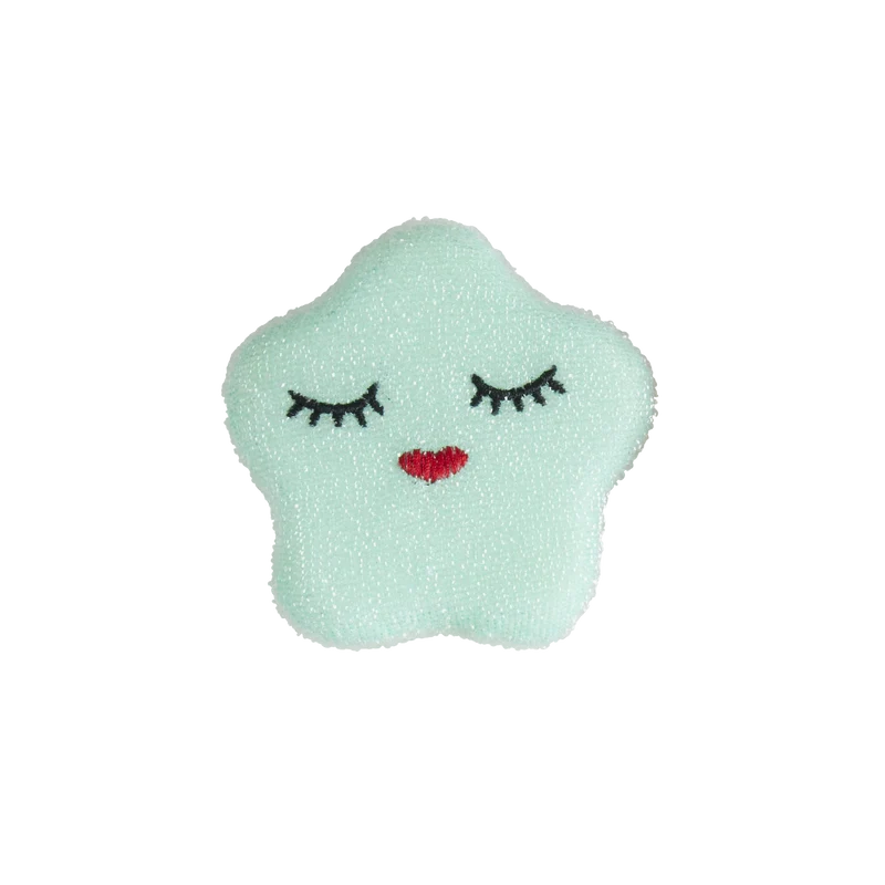 Stjerne Polyester Svamp - Mint