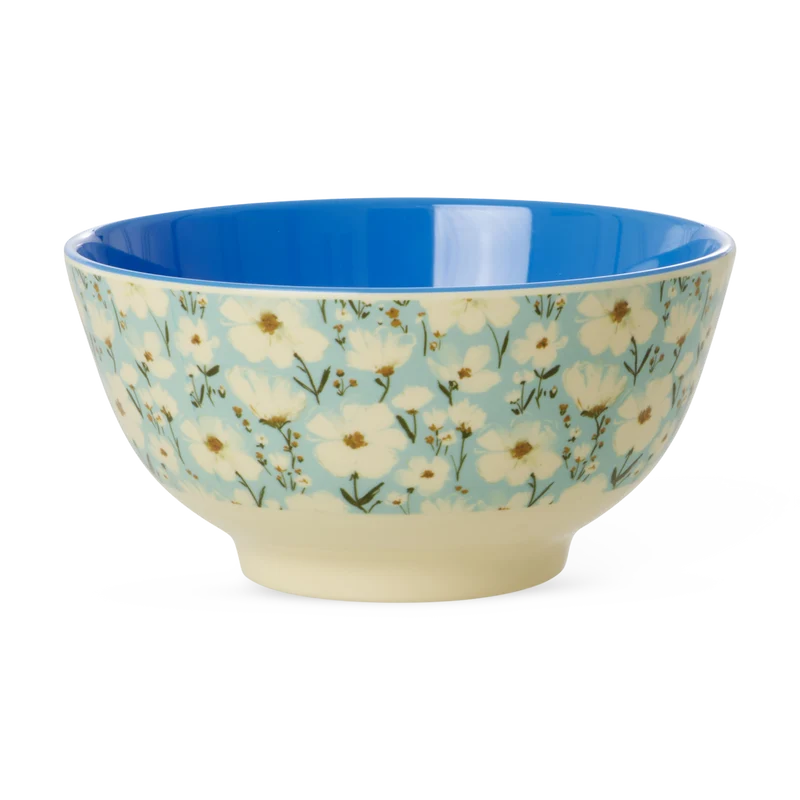 Mellem Skål - Mint - Summer Bloom Print