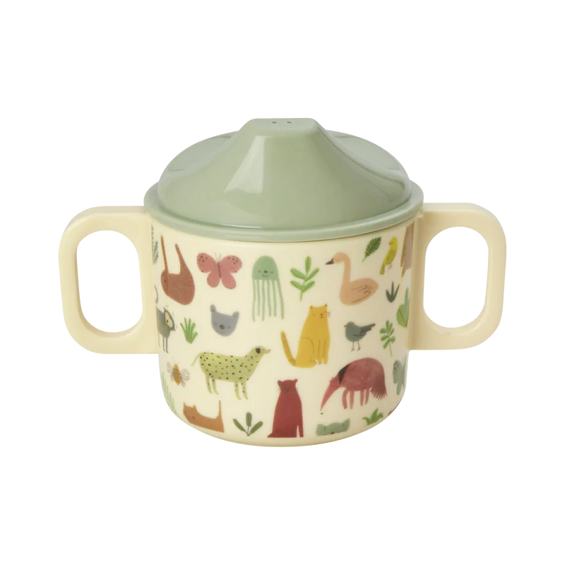 Babykop - Creme - Sweet Jungle Print